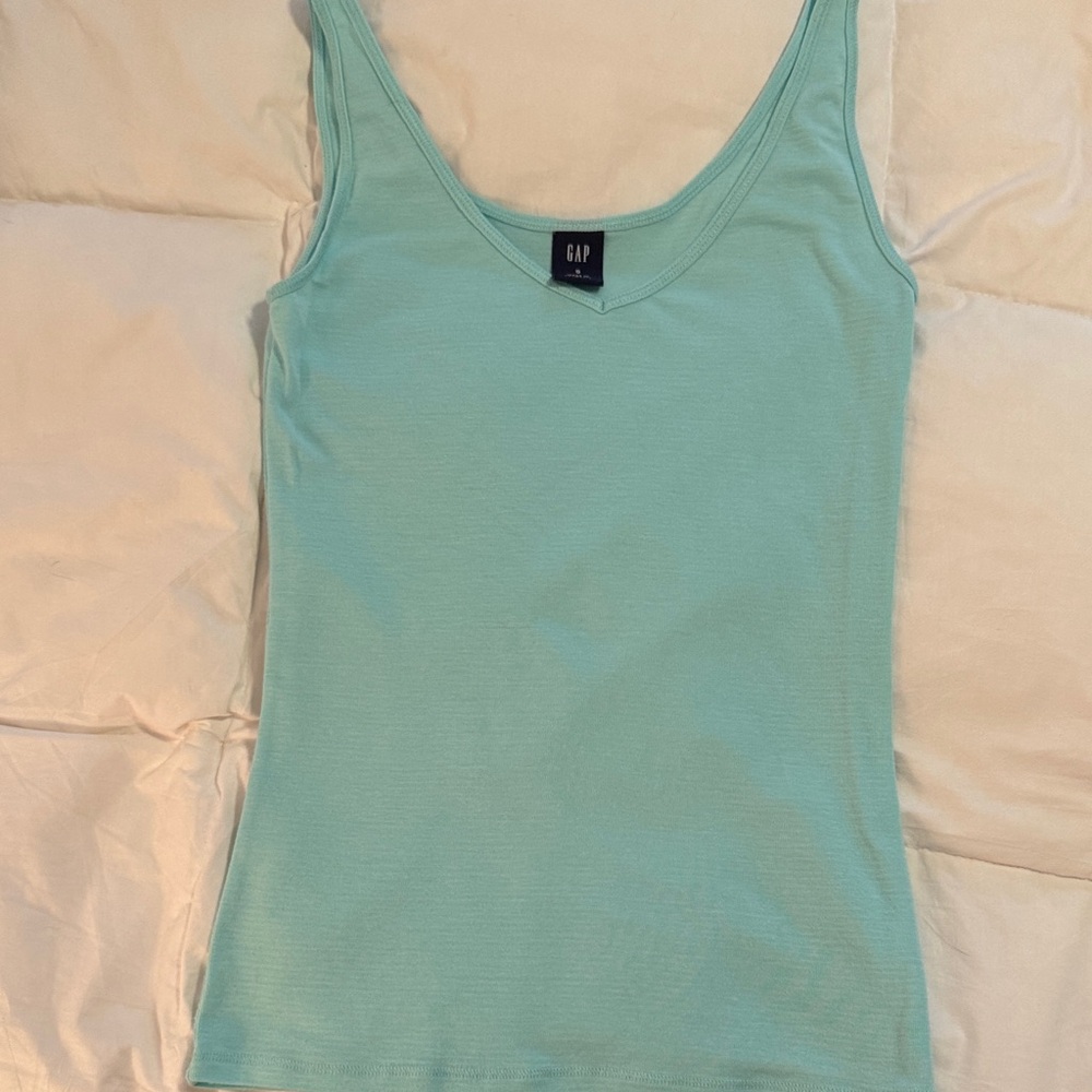 GAP Women's Light Blue Tank Top S